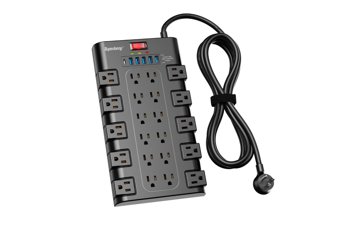 SUPERDANNY Surge Protector Power Strip Review