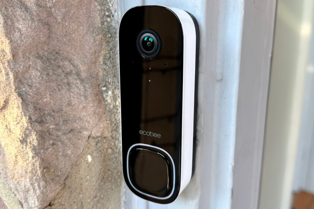 Ecobee Smart Doorbell Camera on door