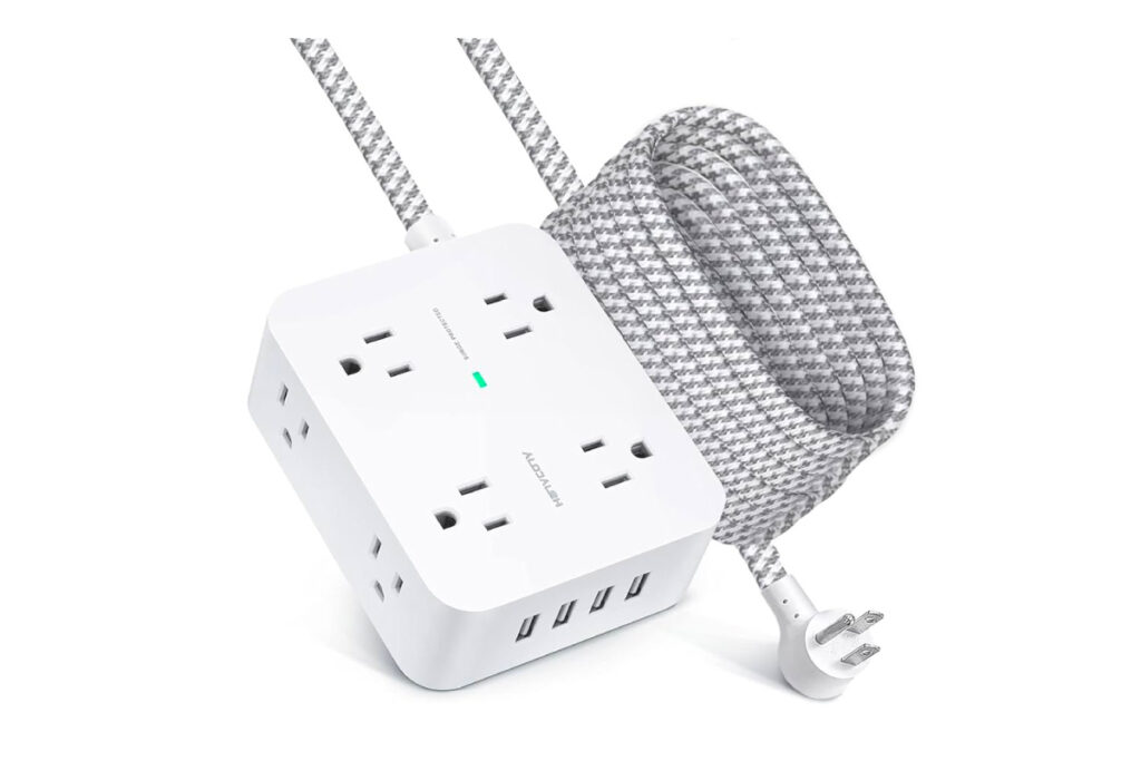 HANYCONY Surge Protector Power Strip White